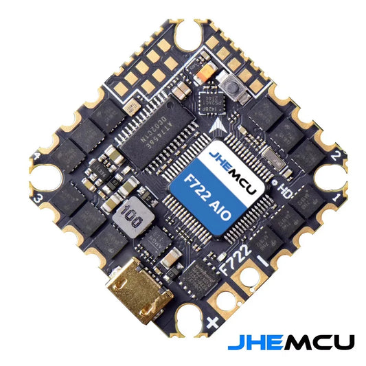 JHEMCU GHF722AIO HD 40A 25X25mm 2-6S AIO